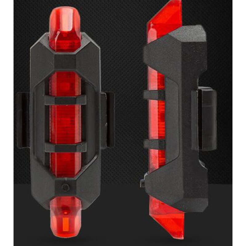 Velosipēda USB uzlādes elektriskais nakts kalnu velosipēds, āra riteņbraukšanas aprīkojums, aizmugurējie aizmugurējie lukturi, brīdinājuma gaismas_voghion.com