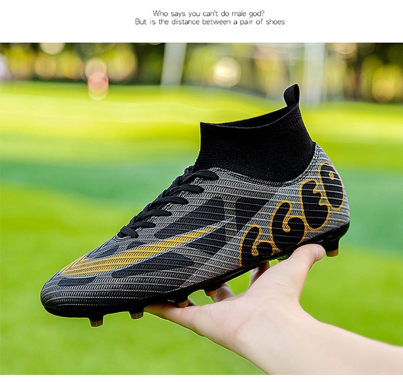 Neuer High-Top-Fußball für Männer, Erwachsene, Studenten, Jugendliche, Wettkampftraining im Freien, rutschfest und_voghion.com