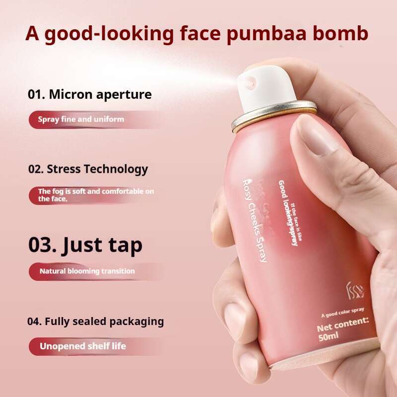 Trucco nude, colori accattivanti, esalta il senso dell'umorismo delle ragazze, fondotinta Ins, fard, essenza per il viso_voghion.com