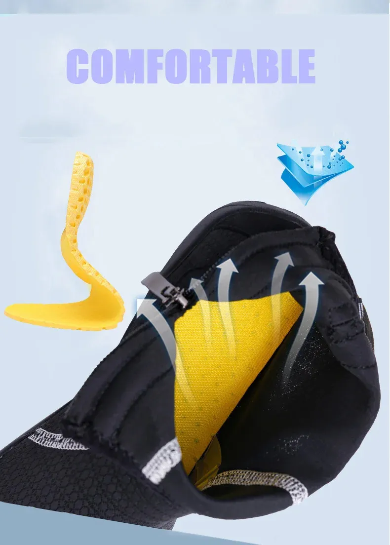 Zapatos de agua para hombre, calcetines de buceo para mujer, caña alta, descalzos, sandalias de playa, calzado acuático, zapatillas de vadeo con drenaje, para surfear y pescar_voghion.com