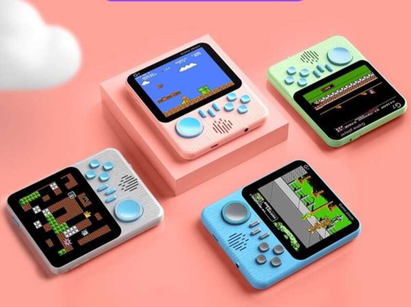 Old Style Mini Game Console, Nostalgic Childhood For Two, Portable Handheld Device, 2.8 Screen G7_voghion.com