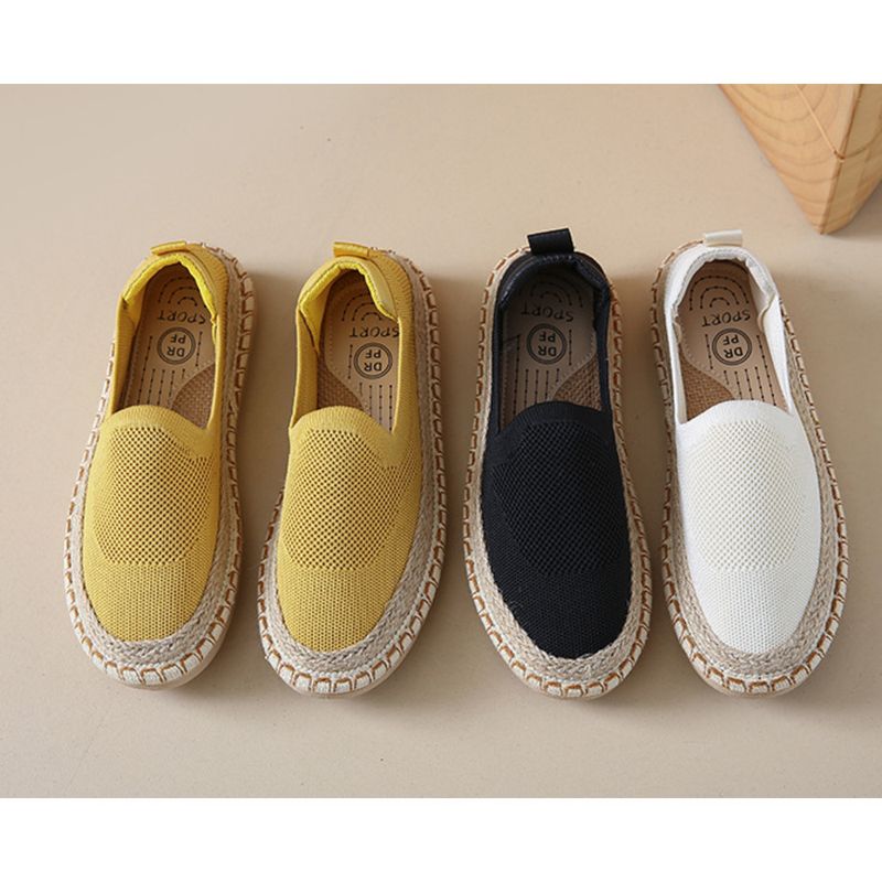 Fisherman Women 2024 summer new mesh surface breathable casual single soft sole non-slip slip-on cloth shoes_voghion.com