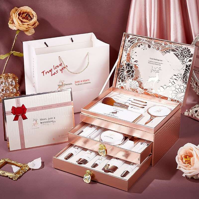 Beauty Skincare Set 20 piese Tanabata Set cadou de machiaj de Crăciun pentru Ziua Îndrăgostiților_voghion.com