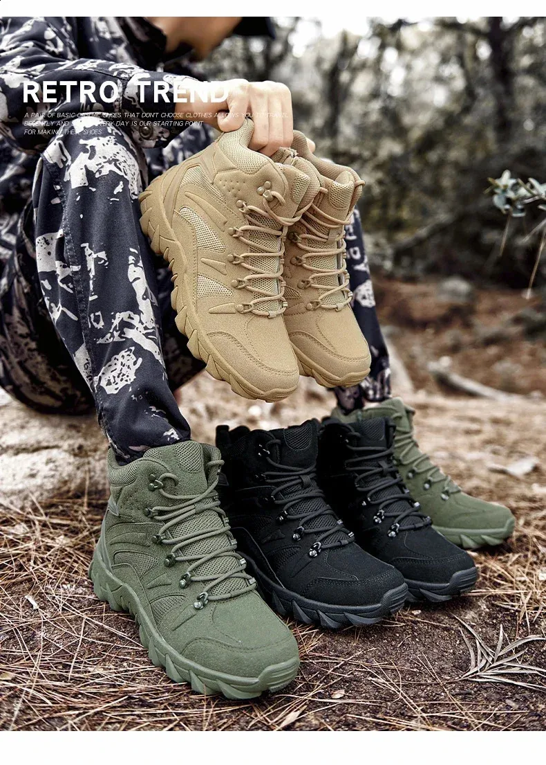 Tactical Combat Training Boots For Hiking And Outdoor Activities_voghion.com