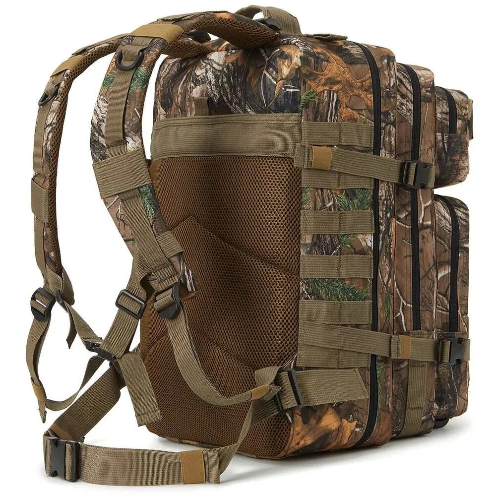 Qt&Qy Tactical Backpac 45L Large Capacity Man 3 Days Molle Hking Bags For Outdoor Trekking Camping Backpack_voghion.com