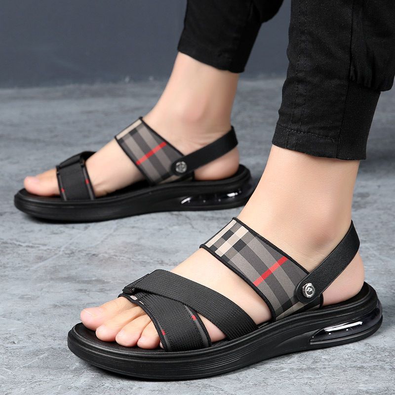 Sandals for men's beach summer outdoor sports sandals, slippers, casual shoes, new full foot air cushion sole, non slip_voghion.com