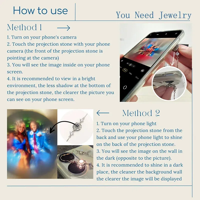Multi-layer Projection Bracelet With Custom Pet Photo Memory Gift_voghion.com