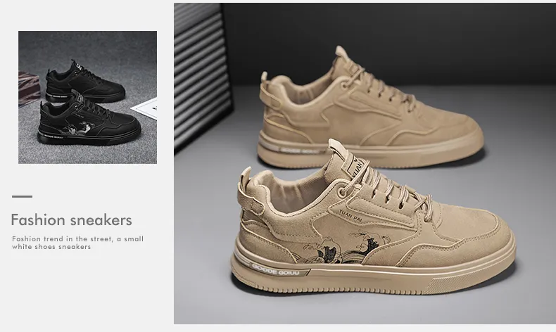 CYYTL Herrenschuhe Casual Sneakers Leder Plattform Modedesigner Sport Outdoor Laufen Arbeit Sicherheit Tennis Männliche Halbschuhe_voghion.com