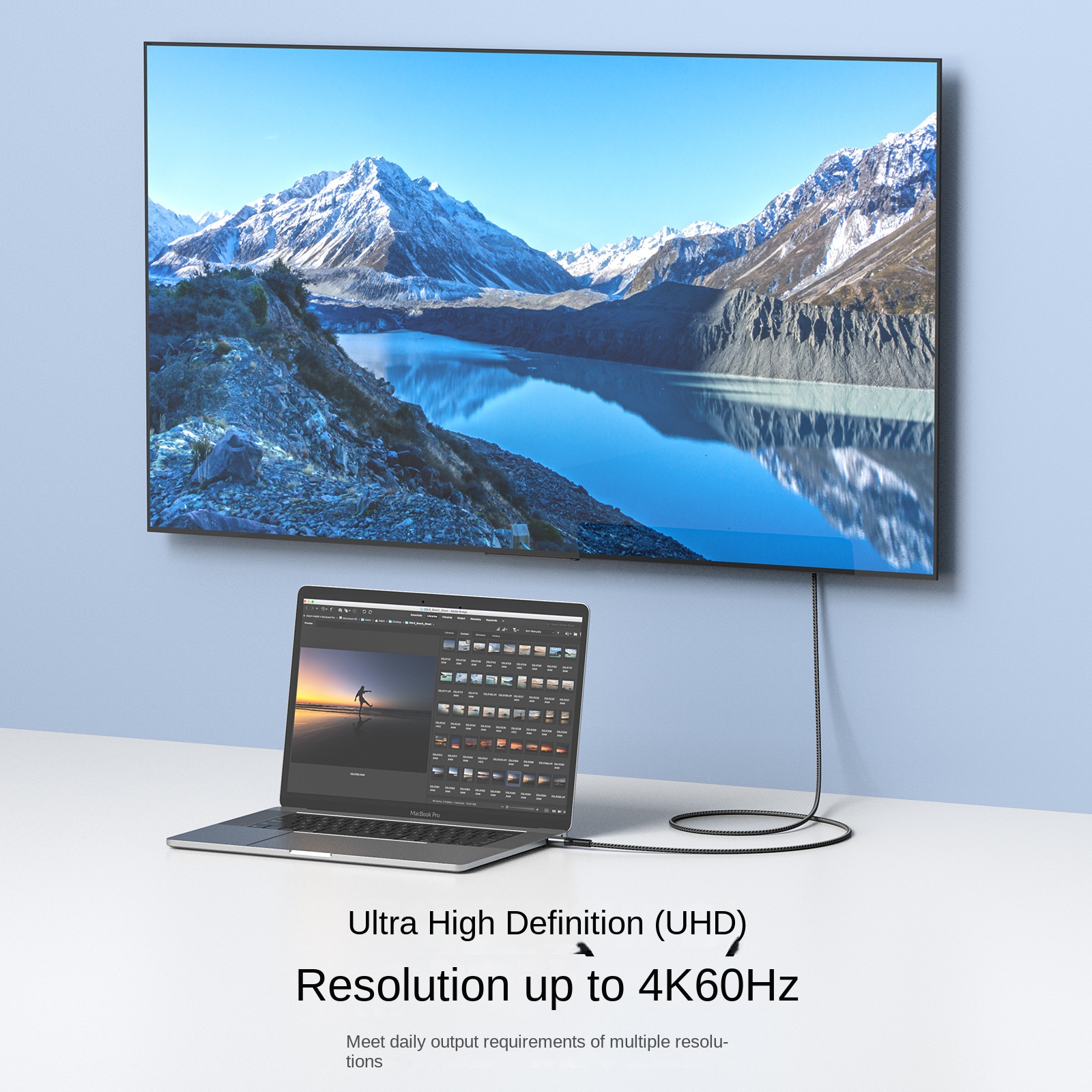Μαγνητικός μετατροπέας καλωδίου USB C συμβατός με HDMI 4K Type C σε HDMI για Huawei MacBook Pro Air iPad USB C καλώδιο_voghion.com