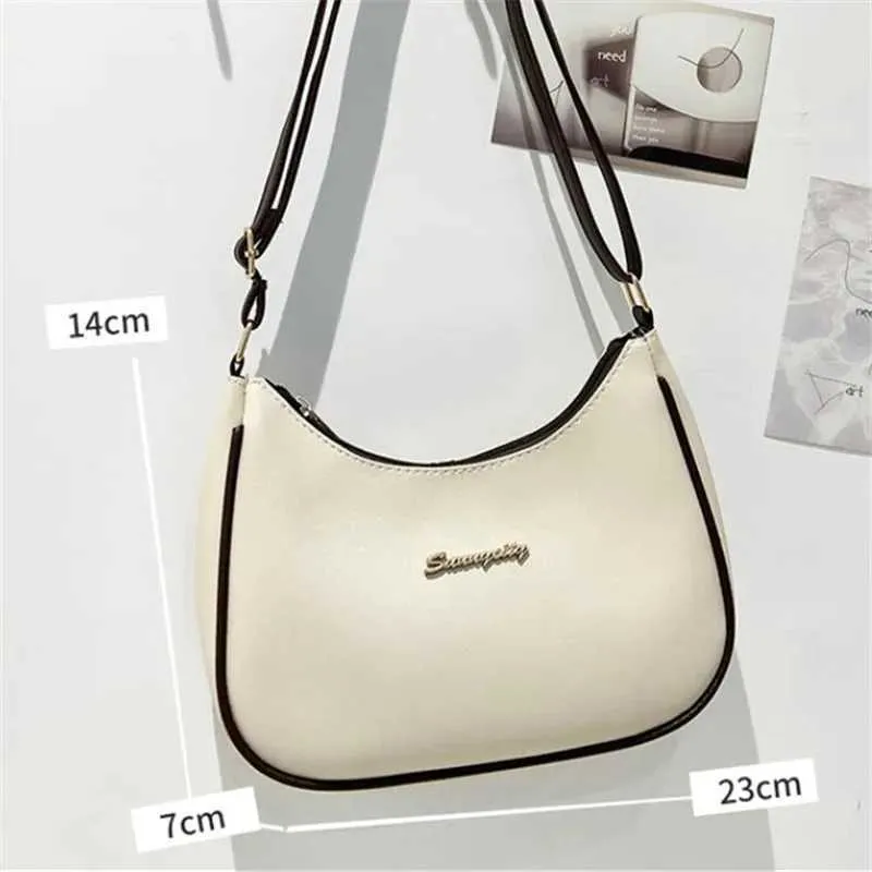 Schicke Damenhandtaschen, einzelne Umhängetasche für Frauen, stilvolle verstellbare Schultergurte, Unterarmtasche aus PU-Leder_voghion.com