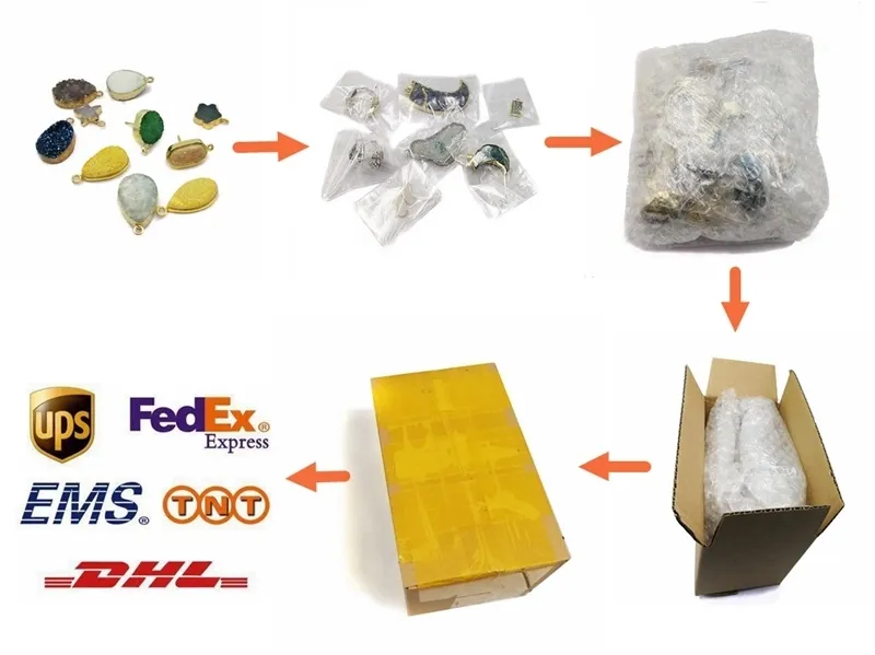 Collane con ciondolo con pietre preziose naturali, pietra del sole, cristallo curativo ametista per orecchini, collane, accessori per gioielli fai da te_voghion.com