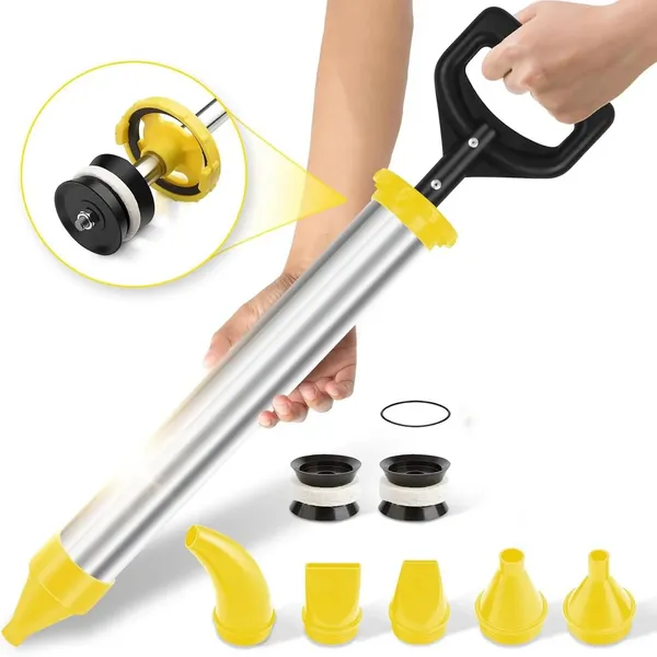 Pistolet à calfeutrer robuste en acier inoxydable pour joints_voghion.com
