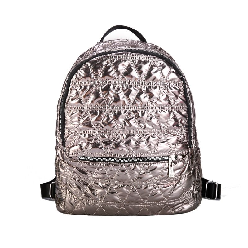 lightweight waterproof down fabric casual space cotton backpack_voghion.com