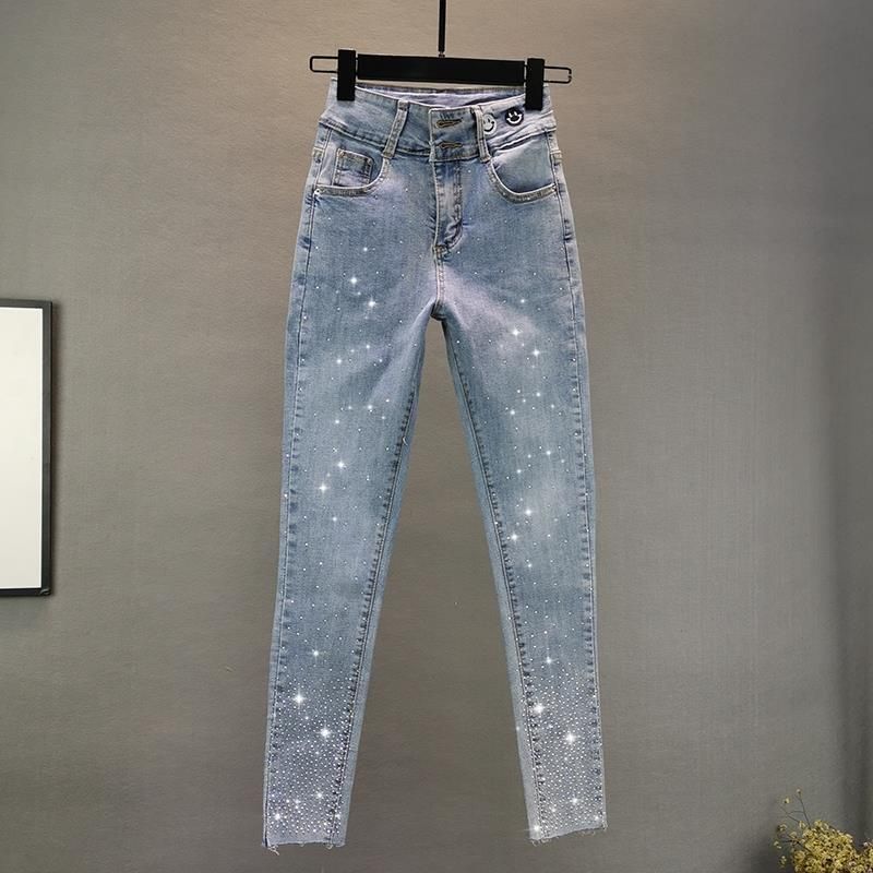 Kvinnors nya, stretchiga slim fit kraftiga hetborrade pennbyxor för kvinnor_voghion.com