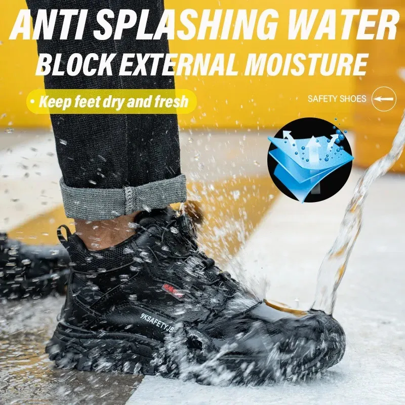 Chaussures de sécurité isolantes 6KV pour hommes, imperméables, antidérapantes, confortables et respirantes (250122)_voghion.com