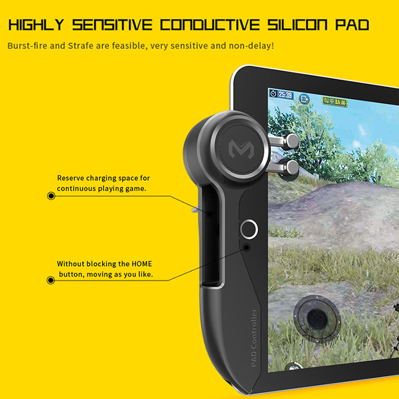 Mobilni krmilnik PUBG s šestimi prsti za iPad, tablični računalnik, igralna palica, sprožilec L1R1, streljanje, ogenj, cilj, gumb, igralna palica, oprijem za Call of Duty_voghion.com