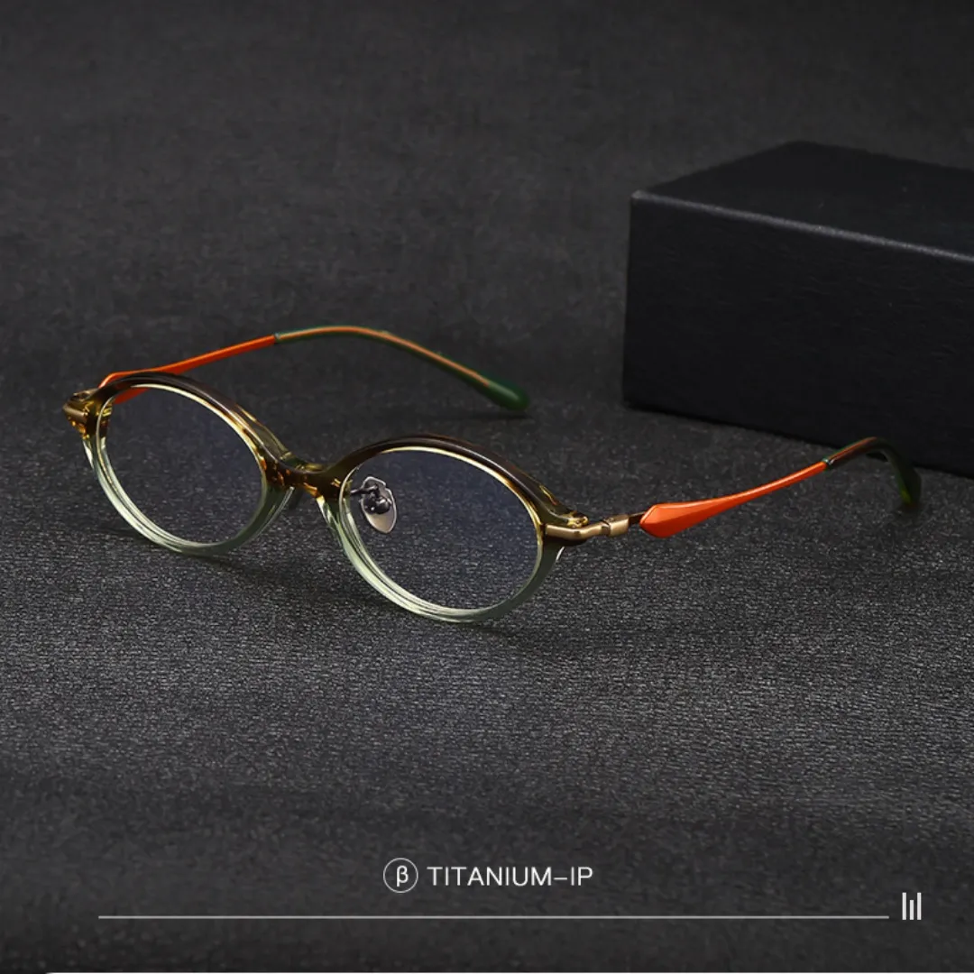 2025 Nuovi occhiali da vista in acetato, leggeri, ovali, con montatura completa, stile retrò, per uomo e donna_voghion.com