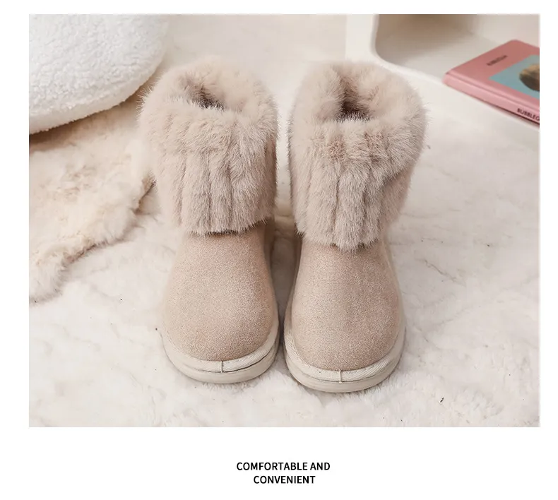 Miqieer copii pentru fete băieți Baby fleece cald zăpadă gleznă cizme sapato iarna cizme bumbac copii fete pantofi mărimi_voghion.com