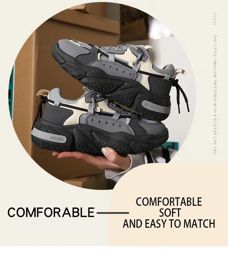 Breathable Casual Running Shoes With Thick Soles For Summer_voghion.com
