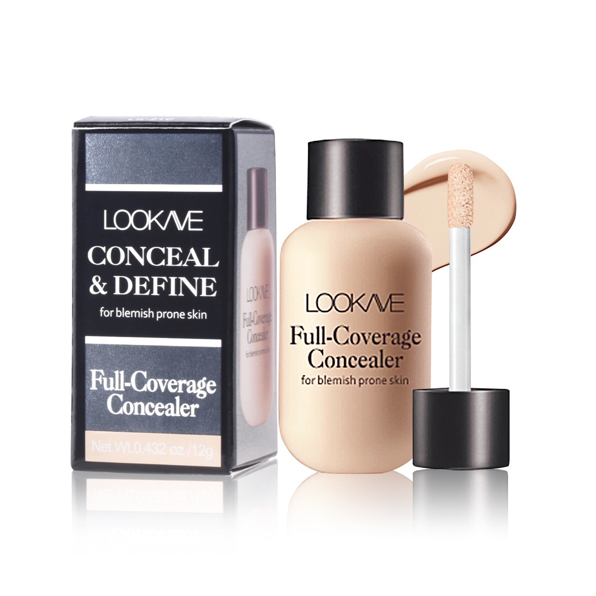 Matte Liquid Concealer Foundation Cream Makeup Waterproof Lasting Full Coverage Acne Spot Scars Dark Circles Face Base_voghion.com