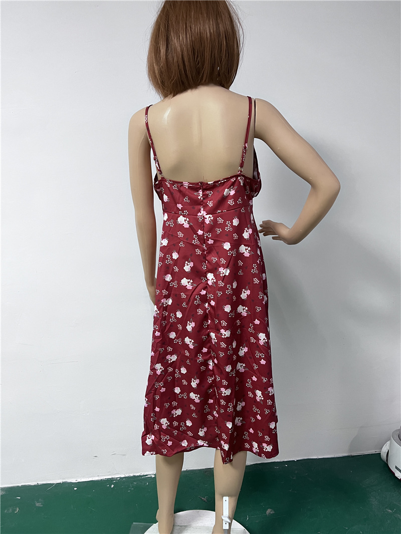 Floral Women's Dress Elegant Commuting Style For Office Wear_voghion.com
