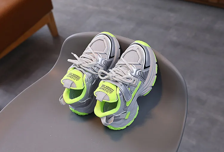 Kinderen Hoge Platform Sneakers Mode Roze Groen Meisjes Peuter Kinderen voor Jongens Dikke Zool Sport Tennisschoenen Maten 21 -_voghion.com