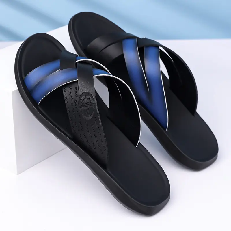 Pantofole in pelle da uomo sandali da spiaggia comodi_voghion.com