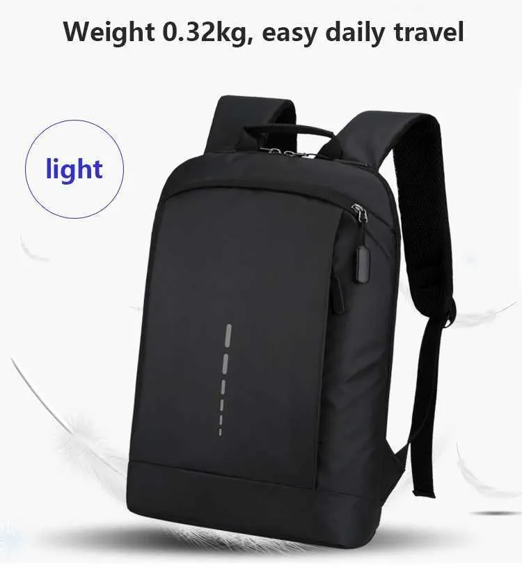 Sac à dos ultra léger et imperméable pour homme, sac à dos élégant pour ordinateur portable 15,6 pouces C241011C241011_voghion.com