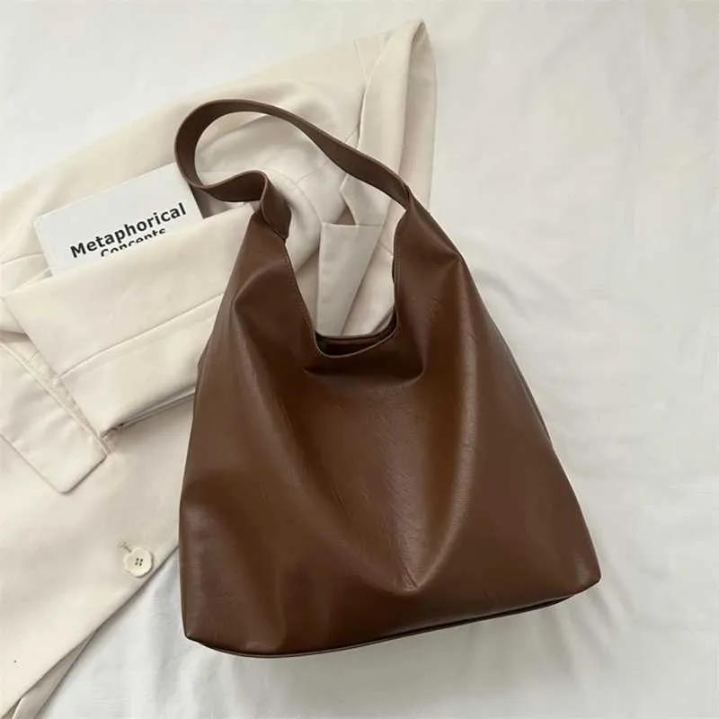 Design classico, alla moda, senso coreano e grande capacità, morbida pelle, tracolla da pendolare sotto le ascelle per ufficio_voghion.com