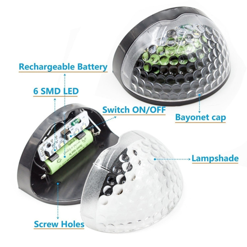 Lampă solară LED pentru exterior, lămpi de perete, lămpi de grădină cu energie, lampă solară impermeabilă pentru gard, decorațiuni de Crăciun, feston, lumină LED_voghion.com