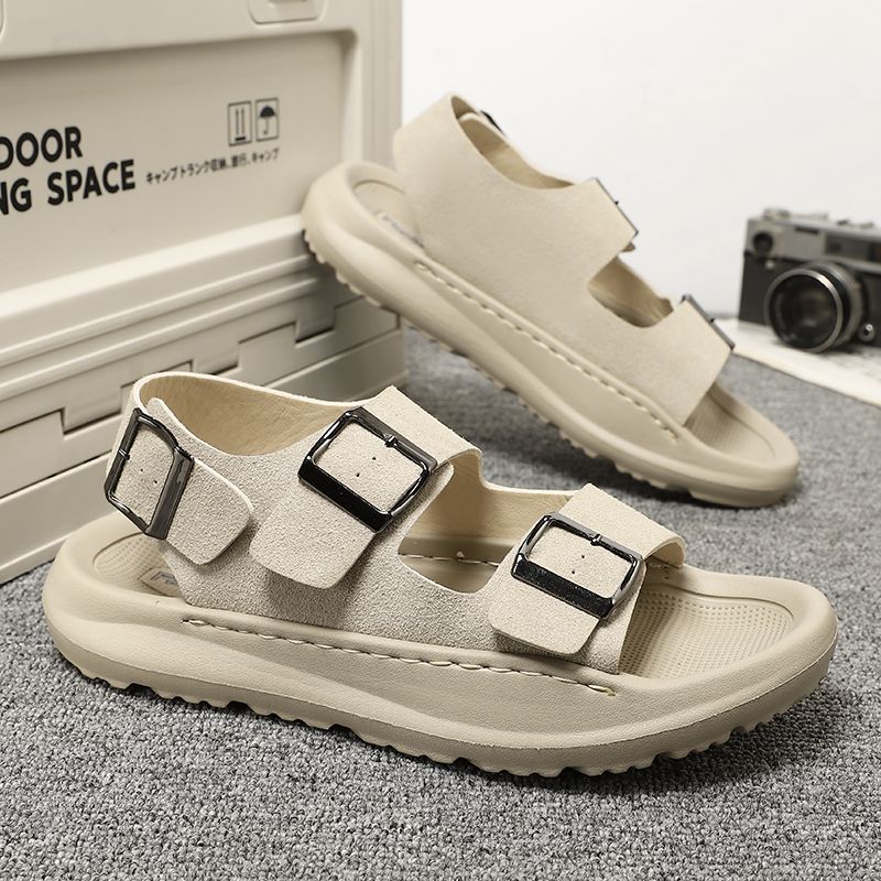 Nye herresandaler til sommer og fritidssko, strandsko, store størrelser_voghion.com