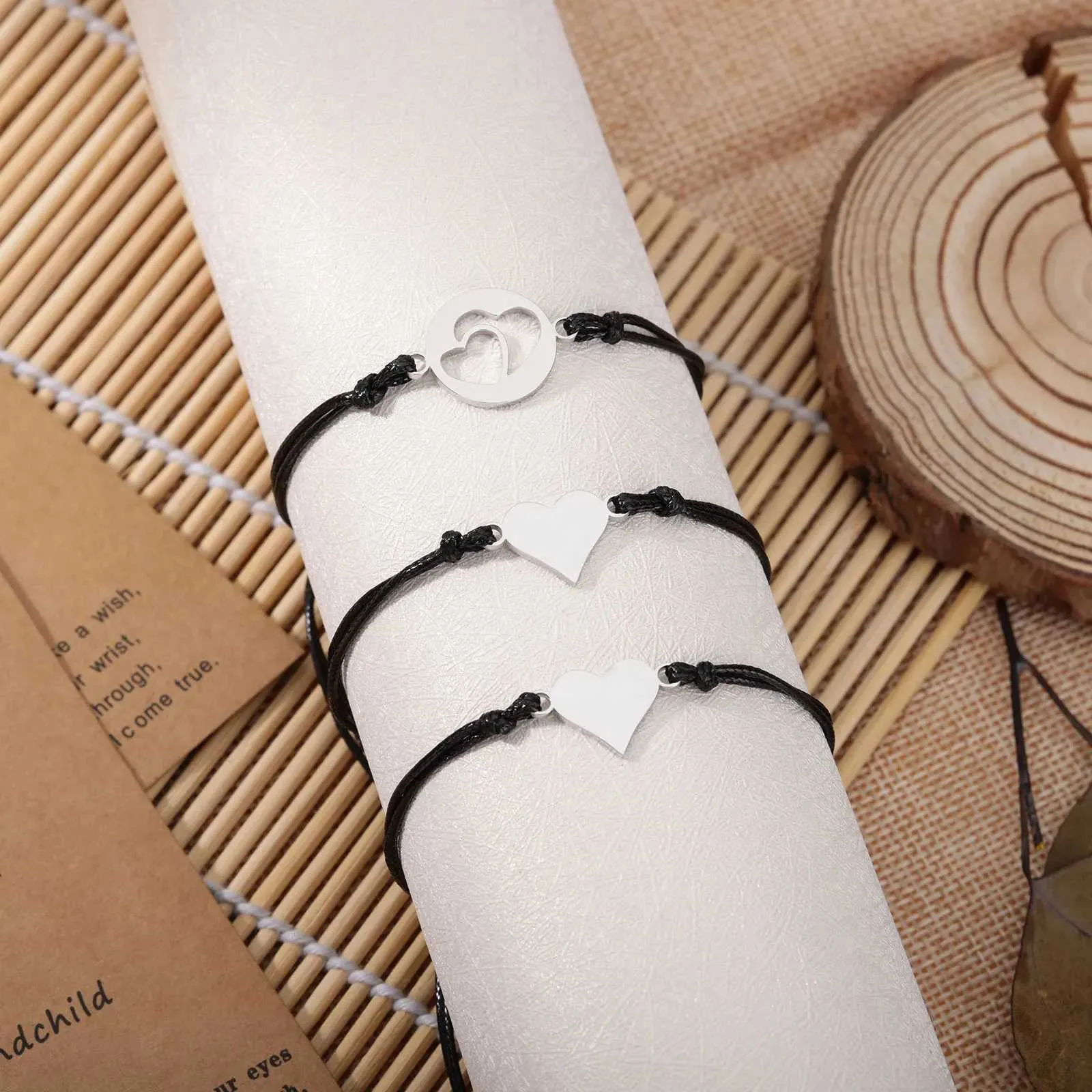 Adjustable Friendship Bracelets Sun Moon Star Set For Women_voghion.com