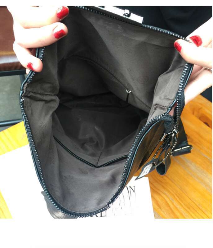 New Fashion Women's Korean Multifunctional Lock Backpack, Travel Bag_voghion.com
