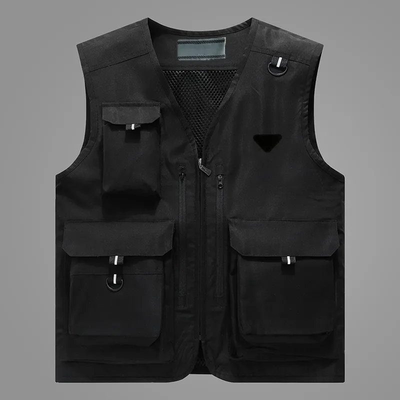 Gilet de mode Gilets pour hommes Veste de créateur Débardeur pour femmes Hommes Camping en plein air avec plusieurs poches Couples de haute qualité_voghion.com