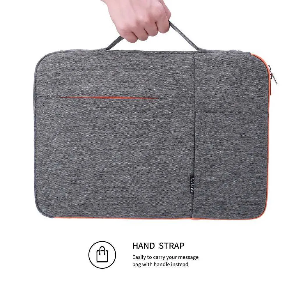 15 tommers vanntett veske/veskeorganisator med håndtak, bærbar PC/notatbok / for støtsikker koffertC24111_voghion.com
