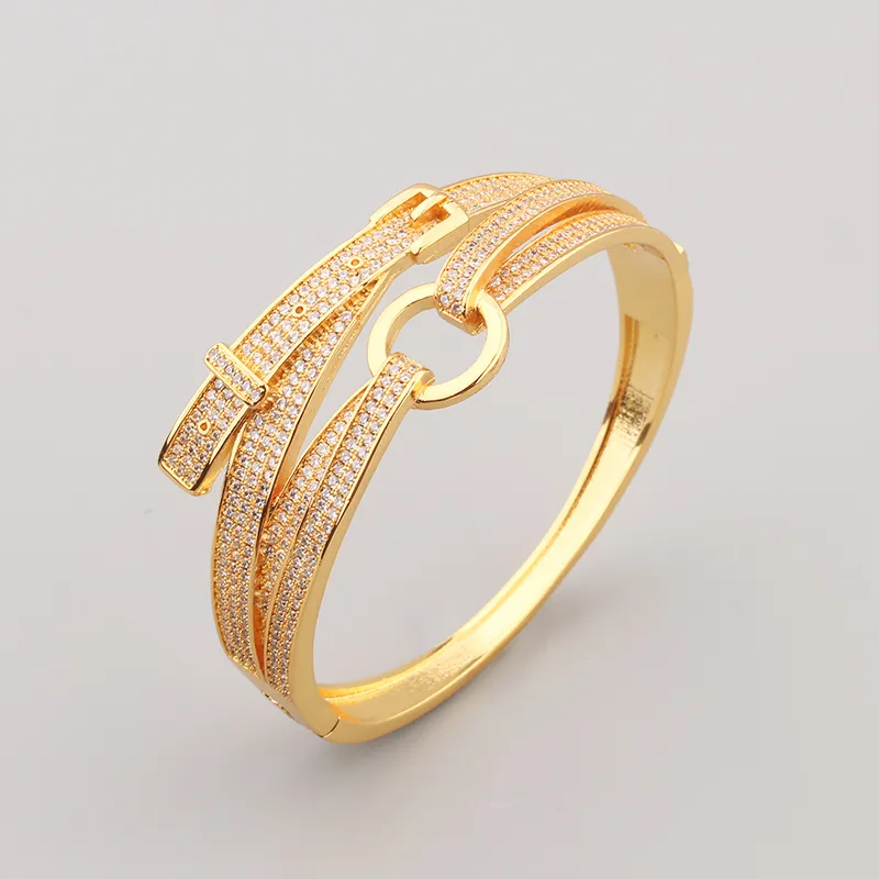 Circular Lock Gold Plated Classic Fashion Charm Leopard Bracelet Sier Bracelets For Women Daughter Mom Unisex Engagement_voghion.com