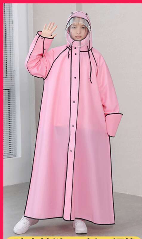 raincoat, E-bike, Adult, Rainproof, Full Body, Male, Female, Student, Hiking, Cycling, Raincoat, Male And Female_voghion.com