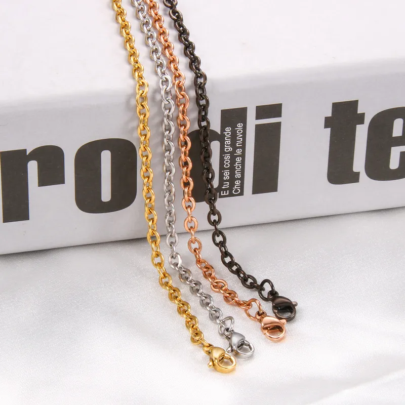 65 cm di maglie in acciaio inossidabile, lotto all'ingrosso, 1,2 mm, catene per collane color oro per braccialetti fai da te, accessori per la creazione di gioielli_voghion.com