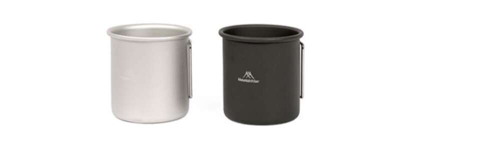 【Vendita calda in negozio】 Attrezzatura da campeggio all'aperto Shanzhike Tazza in lega di alluminio portatile e comoda di grande capacità_voghion.com