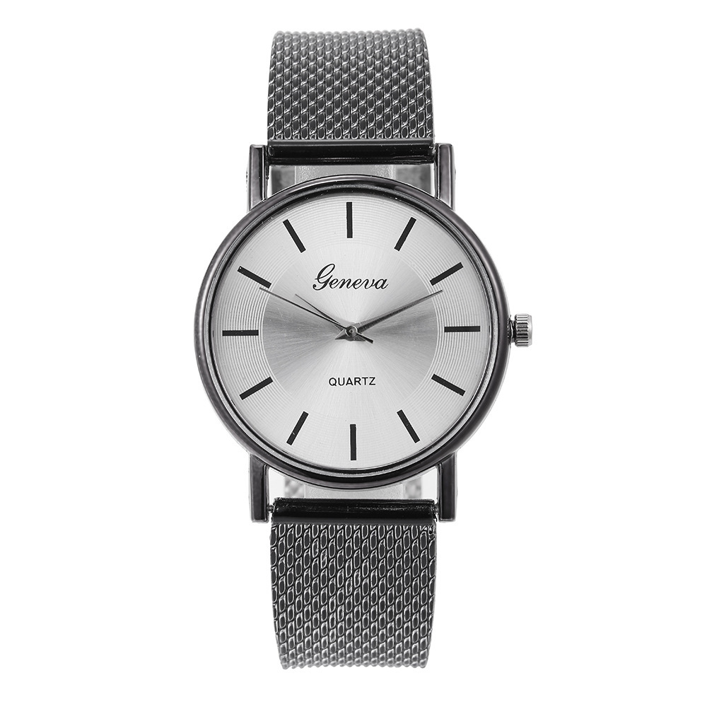 Paar-Unisex-Uhr, Damen-Studenten-Mode-Mesh-Quarzuhr_voghion.com