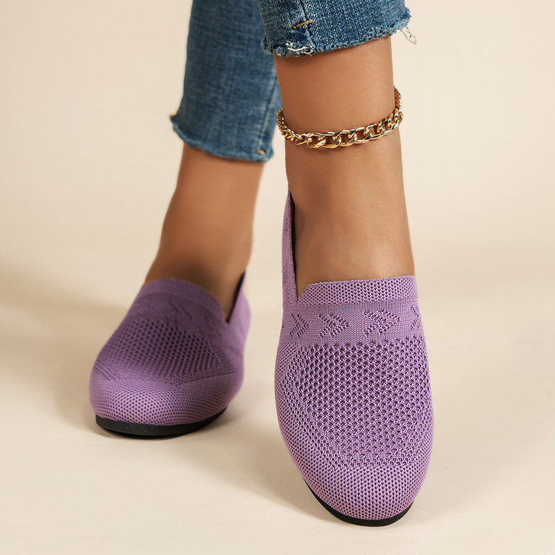 Damen Einzelschuhe Damen Leichte Schnitt Casual Flache Lazy Loafer_voghion.com