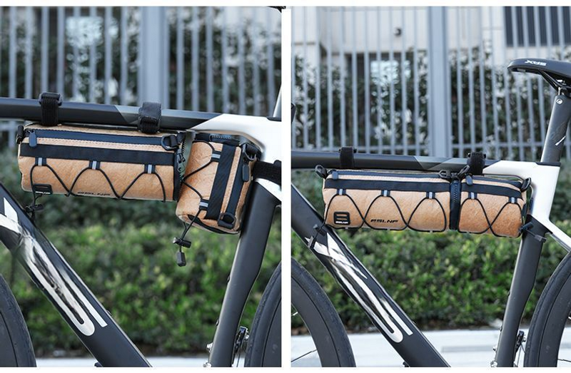 Cykelcharter, Mountainbike, Vattentät multifunktionell monterad väska, Charterpipe fram, Bakpaket, Cykling_voghion.com