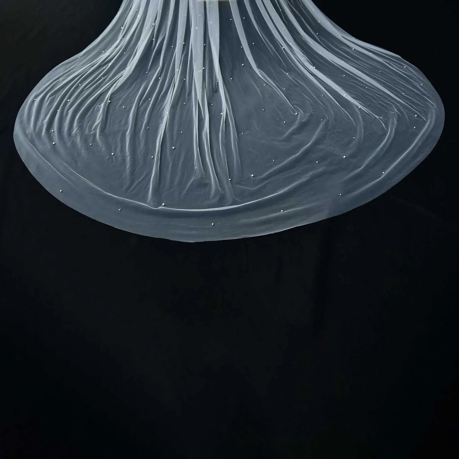 Gioielli per capelli V139a Veli da sposa con perline Velo extra lungo da cattedrale Lunghezza 3 metri con pettine Accessori da sposa_voghion.com