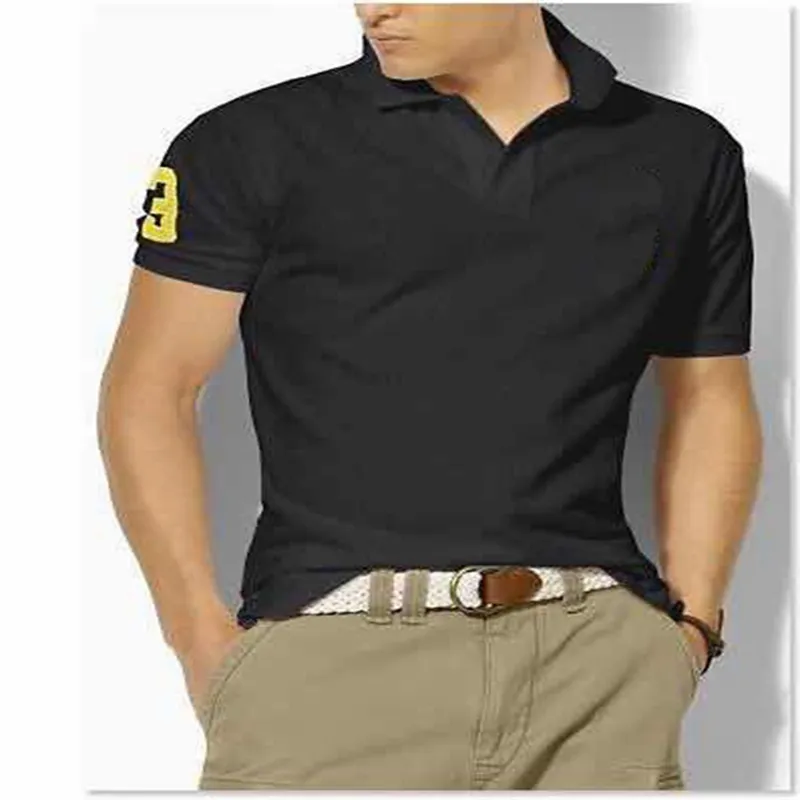 Hombre Big Pony brand High Quality Polo Top Men Short Sleeve Casual Embroidery Homme male polo shirt Mascuo lapel tee_voghion.com