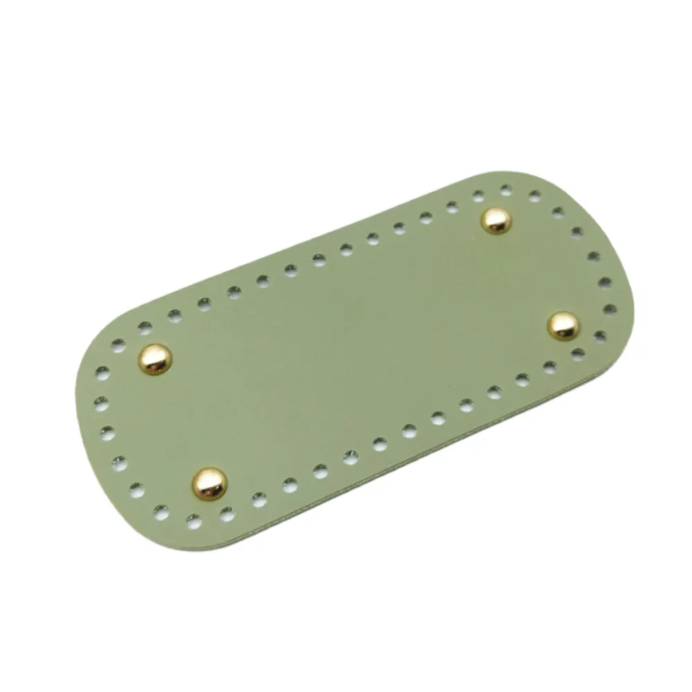 18*8cm Long For Knitted PU Leather Base Handmade With Holes DIY Crochet Bag Bottom Accessories 2023_voghion.com