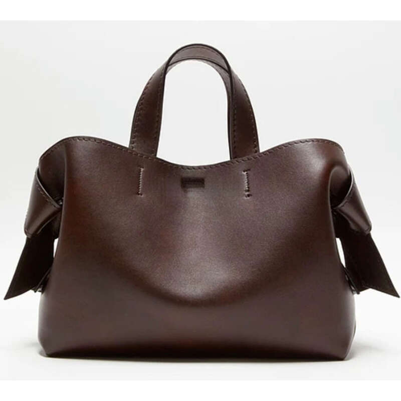 Niche Bow Handbag New Simple Fashion Leather Casual Commuting Single Bag Women's Bags_voghion.com