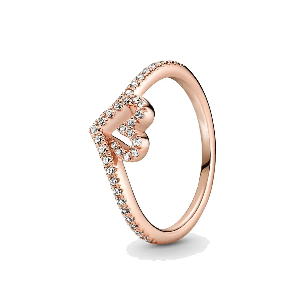 Sterg Nuovo Moda Donna Originale Corona Amore Skew Bone Fidanzamento Anello Argento Cristallo_voghion.com