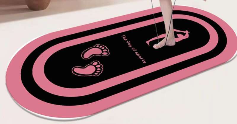 Indoor Sports Silent Shock-absorbing Yoga Mat, Home Slimming Soundproofing Skipping Rope Blanket, Fitness Anti Slip_voghion.com