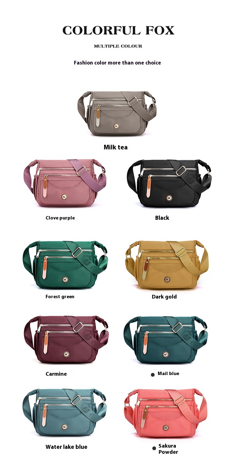 Borsa a tracolla donna multitasche grande borsa a spalla in nylon_voghion.com