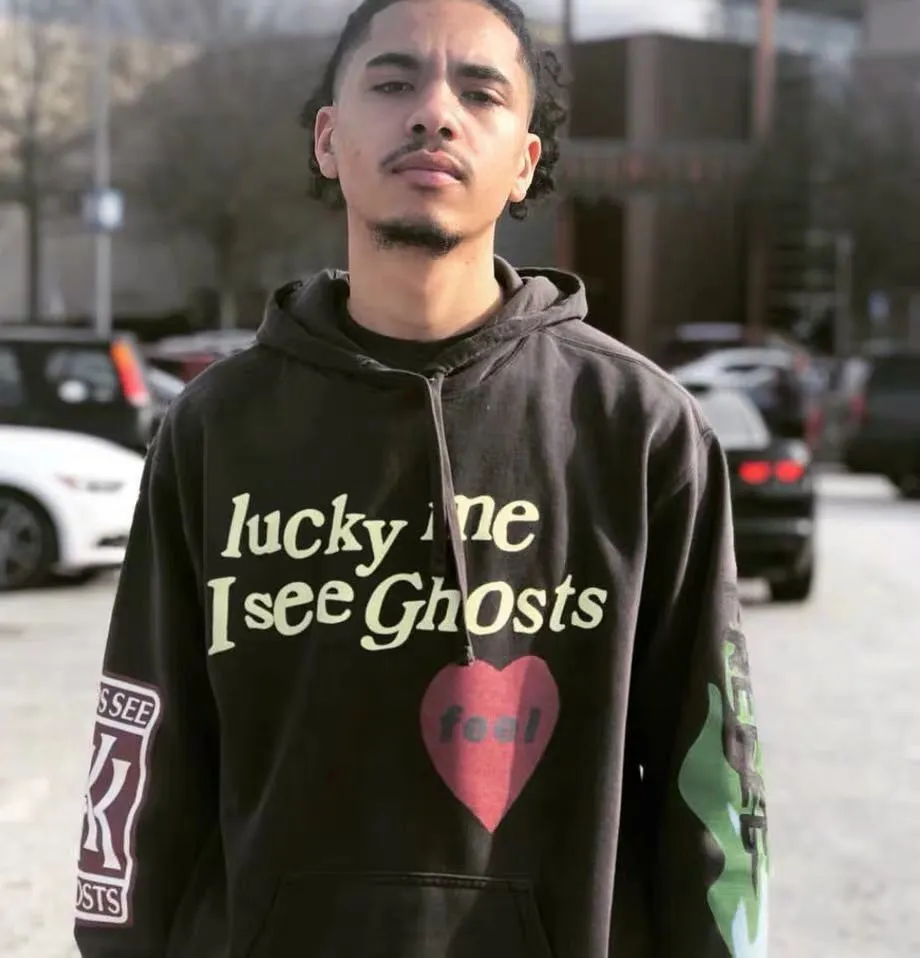 Kleidung Lucky Me I See Ghosts Print Hoodie Herren Damen Designer Hoodies Pullover Herbst Winter Sweatshirts_voghion.com